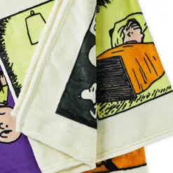 Hallmark Peanuts® Franken-Snoopy Comic Blanket, 50x60 -Hallmark popular shop Frankenstein Snoopy Comic Strip Blanket 1HGN1516 05