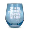 Hallmark Friends Bring On The Food Stemless Wine Glass, 16 Oz. -Hallmark popular shop Friends Joey Bring On the Food Stemless Wine Glass 1PCL1017 01