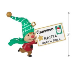 Hallmark Gnome For Christmas Cinnamon's Letter To Santa Ornament -Hallmark popular shop Girl Gnome Letter to Santa Keepsake Ornament 1799QXE3319 03