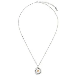 Heart Charm Dear You My Love Necklace, 17.5" -Hallmark popular shop Gold Heart Silver Charm Necklace 1005060053 03