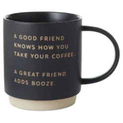 Hallmark Good Friend Great Friend Funny Mug, 16 Oz.