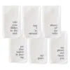 Good Manners White Cloth Napkins, Set Of 6 -Hallmark popular shop Good Manners White Cloth Napkins G2644 01
