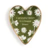 Demdaco Grateful Art Heart Trinket Dish