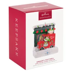 Hallmark Happy Holiday Parade Collection Gregor's Trattoria Musical Ornament With Light -Hallmark popular shop Gregors Trattoria and Food Truck Keepsake Ornament 3499QGO2527 04