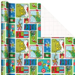 Hallmark Dr. Seuss™ Grinch 3-Pack Christmas Wrapping Paper Assortment, 105 Sq. Ft. -Hallmark popular shop Grinch 3Pack Christmas Wrapping Paper 5JXW1211 06