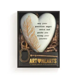 Demdaco Guardian Angel Art Heart With Key Stand -Hallmark popular shop Guardian Angel Heart Sculpture With Key 1003480431 04