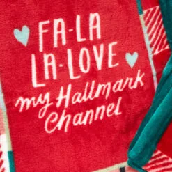Hallmark Channel Fa-La-La-Love Plaid Blanket, 50x60 13 Hallmark Channel Fa-La-La-Love Plaid Blanket, 50x60 -Hallmark popular shop Hallmark Channel FaLaLaLove Plaid Blanket 1XKT3520 06