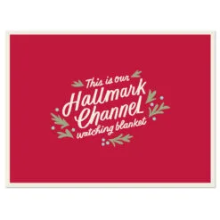 Hallmark Channel Red Oversized Blanket, 60x80 -Hallmark popular shop Hallmark Channel FamilySized Blanket 1XKT3505 04