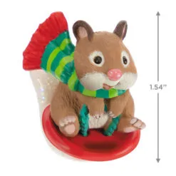 Hallmark Cute As A Button Special Edition Ornament 10 Hallmark Cute As A Button Special Edition Ornament -Hallmark popular shop Hamster on Button Sled Keepsake Ornament 1599QXE3317 03