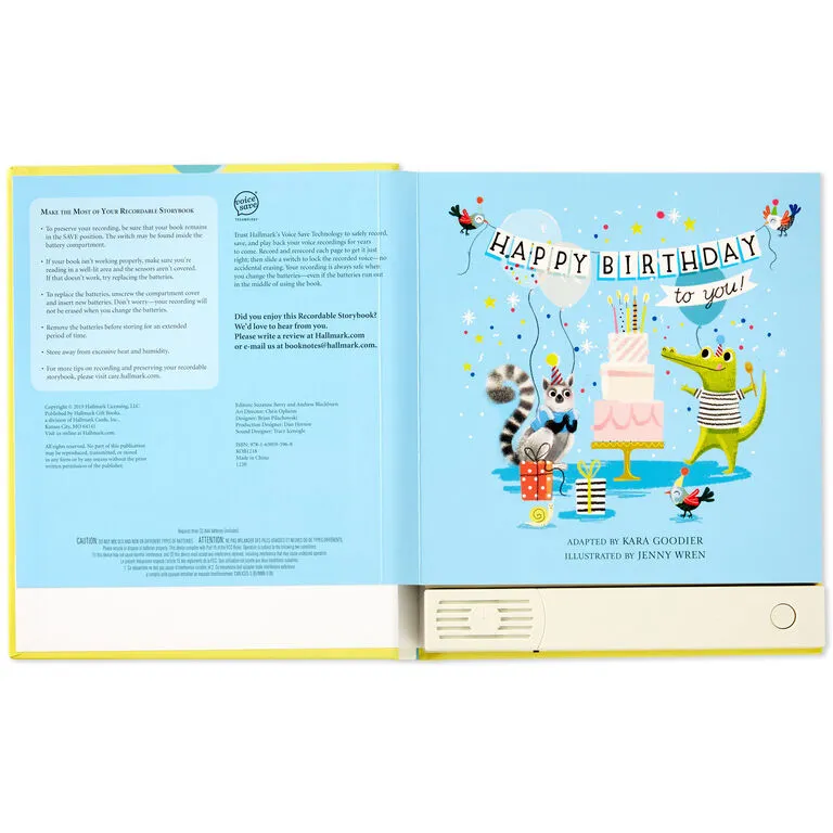 Hallmark Happy Birthday To You! Recordable Storybook With Music 5 Hallmark Happy Birthday To You! Recordable Storybook With Music - Image 3