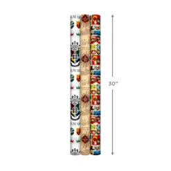 Hallmark Harry Potter™ 3-Pack Assorted Wrapping Paper, 60 Sq. Ft. Total -Hallmark popular shop Harry Potter Assorted Wrapping Paper Pack 5EWR2958 08