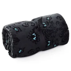 Hallmark Disney The Haunted Mansion Glow-in-the-Dark Throw Blanket, 50x60 -Hallmark popular shop Haunted Mansion Wallpaper Pattern Fuzzy Blanket 1HGN1280 03