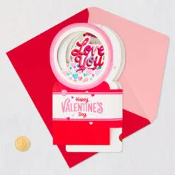 Hallmark All My Love Snow Globe Musical 3D Pop-Up Valentine's Day Card With Motion -Hallmark popular shop Hearts Snow Globe 3D PopUp Music Motion Valentines Day Card 1299VAY9986 05