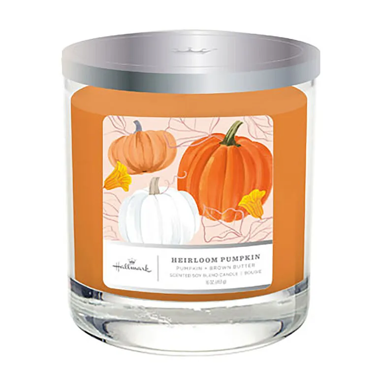 Hallmark Heirloom Pumpkin Scented 3-Wick Candle, 16 Oz. 3 Hallmark Heirloom Pumpkin Scented 3-Wick Candle, 16 Oz.