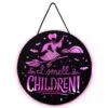 Hallmark Disney Hocus Pocus I Smell Children Porch Decor With Light -Hallmark popular shop Hocus Pocus LightUp Metal Door Sign 1HGN1526 01