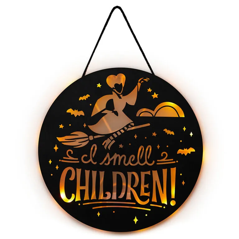 Hallmark Disney Hocus Pocus I Smell Children Porch Decor With Light 6 Hallmark Disney Hocus Pocus I Smell Children Porch Decor With Light - Image 4