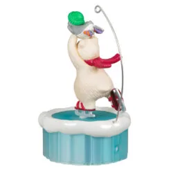 Hallmark Skating Snowball And Tuxedo Ornament With Motion -Hallmark popular shop Ice Skating Polar Bear and Penguin Keepsake Ornament 3499QGO2677 06