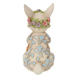 Enesco Jim Shore Pint Bunny With Floral Crown And Basket Figurine, 5" -Hallmark popular shop Jim Shore Bunny With Floral Crown and Basket Figurine 6012443 02