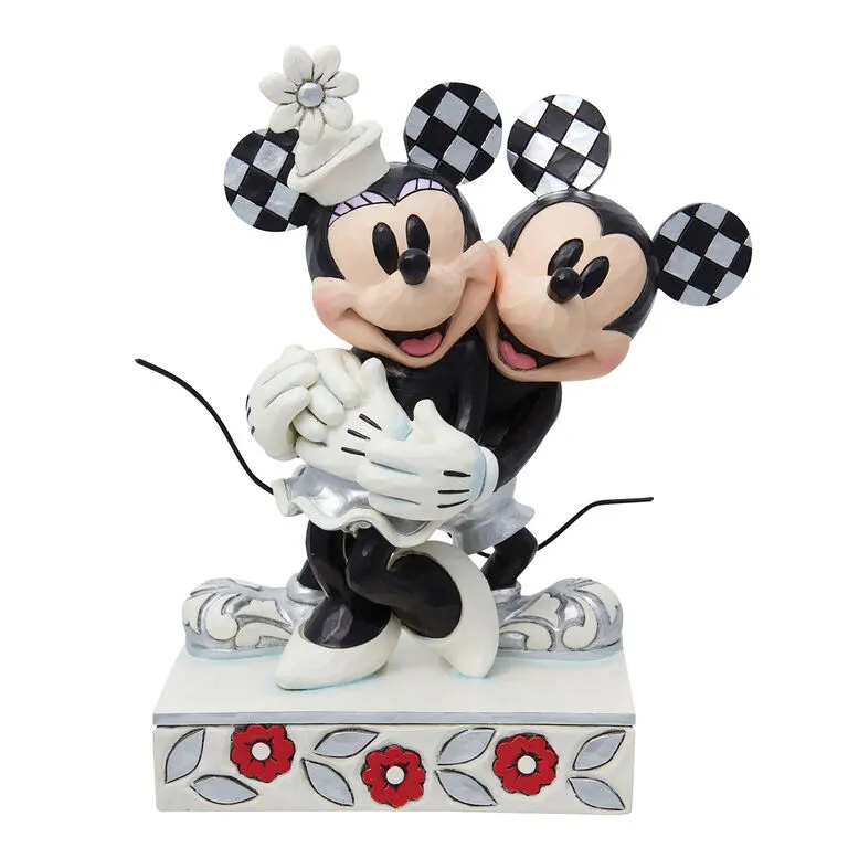 Enesco Jim Shore Disney 100 Years Of Wonder Mickey And Minnie Hugging Figurine, 7.25" 3 Enesco Jim Shore Disney 100 Years Of Wonder Mickey And Minnie Hugging Figurine, 7.25"