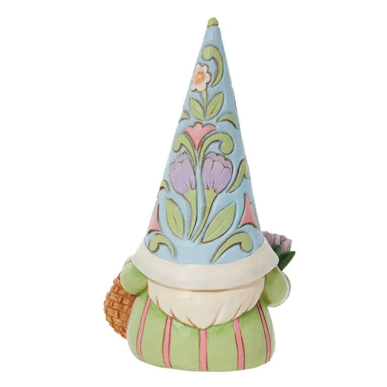 Enesco Jim Shore Gnome With Easter Basket Figurine, 4.9" 4 Enesco Jim Shore Gnome With Easter Basket Figurine, 4.9" - Image 2