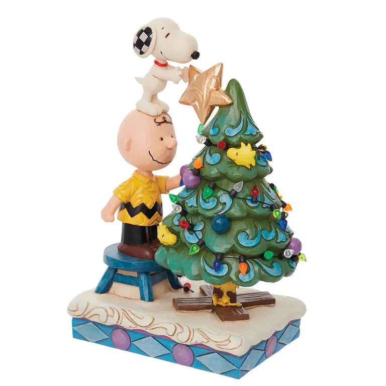 Enesco Jim Shore Peanuts Finishing Touches Charlie Brown & Snoopy Figurine, 8.4" 4 Enesco Jim Shore Peanuts Finishing Touches Charlie Brown & Snoopy Figurine, 8.4" - Image 2