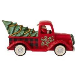 Enesco Jim Shore Highland Glen Santa Driving Red Truck Figurine, 5.71" H 5 Enesco Jim Shore Highland Glen Santa Driving Red Truck Figurine, 5.71" H -Hallmark popular shop Jim Shore Santa Driving Red Truck Figurine 6012862 02