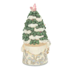 Enesco Jim Shore White Woodland Gnome With Evergreen Tree Hat Figurine, 7.09" -Hallmark popular shop Jim Shore Woodland Gnome With Evergreen Hat Figurine 6012682 02
