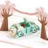 Hallmark Best Wishes For The Road Ahead 3D Pop-Up Wedding Card -Hallmark popular shop Just Married Car 3D PopUp Wedding Card 1299LAD2903 01