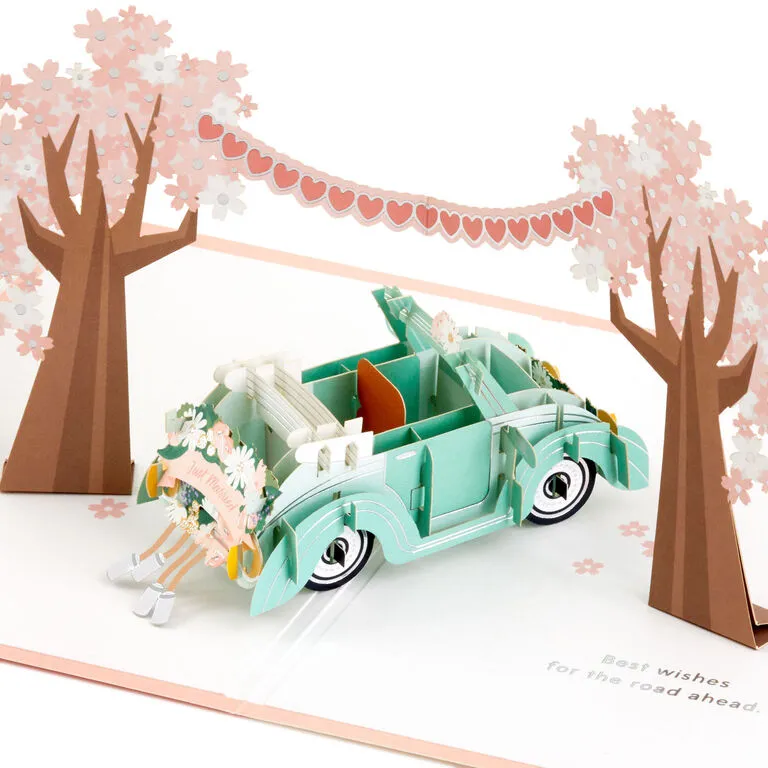 Hallmark Best Wishes For The Road Ahead 3D Pop-Up Wedding Card 3 Hallmark Best Wishes For The Road Ahead 3D Pop-Up Wedding Card
