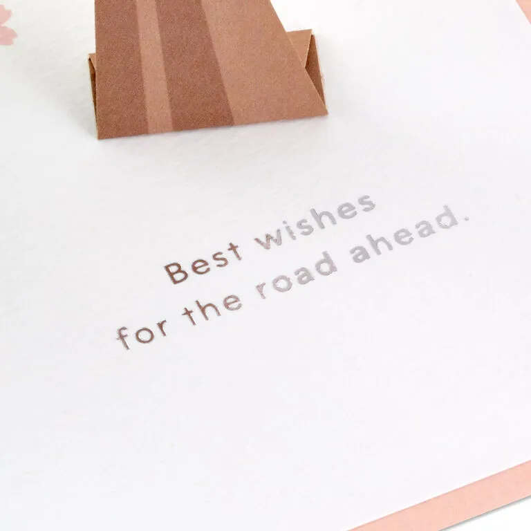Hallmark Best Wishes For The Road Ahead 3D Pop-Up Wedding Card 5 Hallmark Best Wishes For The Road Ahead 3D Pop-Up Wedding Card - Image 3