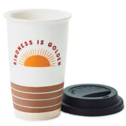 Hallmark Kindness Is Golden Ceramic Travel Mug, 9 Oz. -Hallmark popular shop Kindness Is Golden Sunshine Ceramic Travel Mug 1SNN1004 03