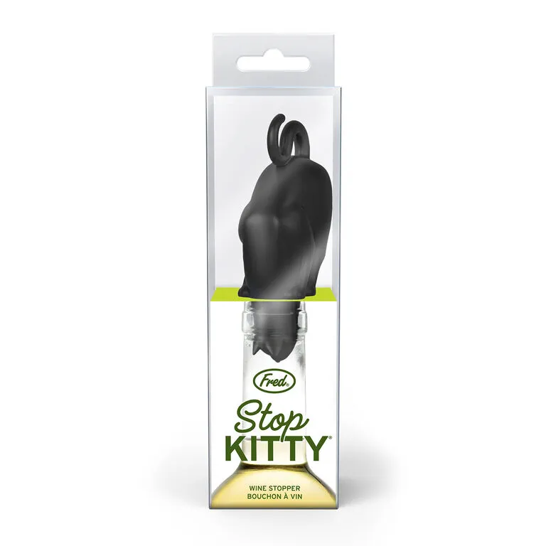 Fred Stop Kitty Wine Bottle Stopper 5 Fred Stop Kitty Wine Bottle Stopper - Image 3
