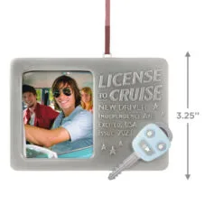 Hallmark License To Cruise 2023 Metal Photo Frame Ornament -Hallmark popular shop License to Cruise Picture Frame Keepsake Ornament 1599QHX3019 03