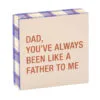 Like A Father To Me Funny Wood Quote Sign, 4x4 2 Like A Father To Me Funny Wood Quote Sign, 4x4 -Hallmark popular shop Like a Father to Me Funny Wood Quote Sign for Dad 115854 01