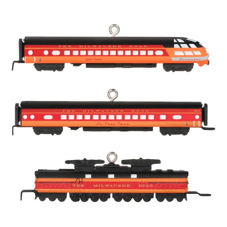 Hallmark Mini Lionel® Milwaukee Road EP-2 Passenger Ornaments, Set Of 3 8 Hallmark Mini Lionel® Milwaukee Road EP-2 Passenger Ornaments, Set Of 3 - Image 6