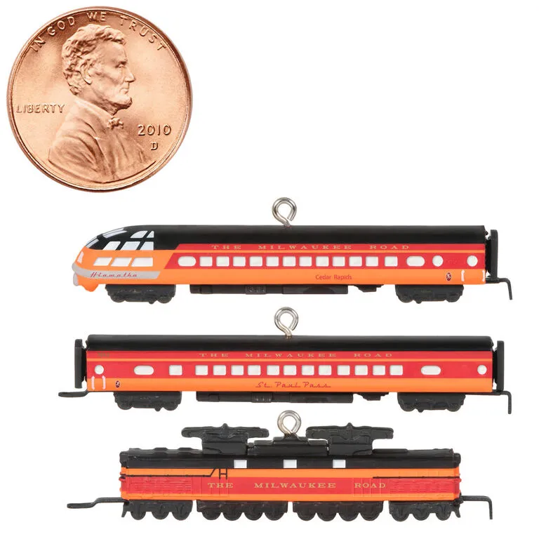 Hallmark Mini Lionel® Milwaukee Road EP-2 Passenger Ornaments, Set Of 3 9 Hallmark Mini Lionel® Milwaukee Road EP-2 Passenger Ornaments, Set Of 3 - Image 7
