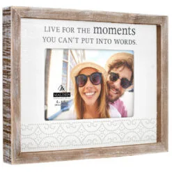Live For The Moments Picture Frame, 4x6 -Hallmark popular shop Live for the Moments Rustic Wood Picture Frame 342546 02