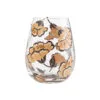 Enesco Lolita Jungle Beauty Handpainted Stemless Wine Glass, 20 Oz.