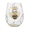 Lolita Queen Bee Handpainted Stemless Wine Glass, 20 Oz. -Hallmark popular shop Lolita Queen Bee Stemless Wine Glass 6010895 01
