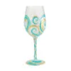 Enesco Lolita Ridin' The Waves Handpainted Wine Glass, 15 Oz. -Hallmark popular shop Lolita Riding the Waves Handpainted Wine Glass 6012481 01