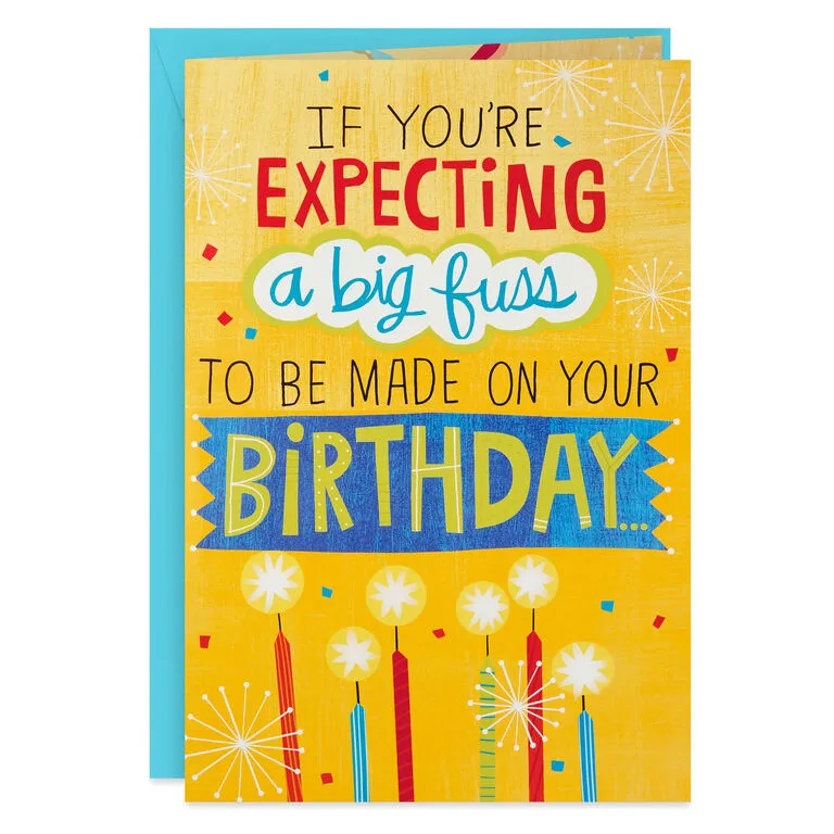 Hallmark 16" Make A Fuss Cake Pop-Up Jumbo Birthday Card 3 Hallmark 16" Make A Fuss Cake Pop-Up Jumbo Birthday Card