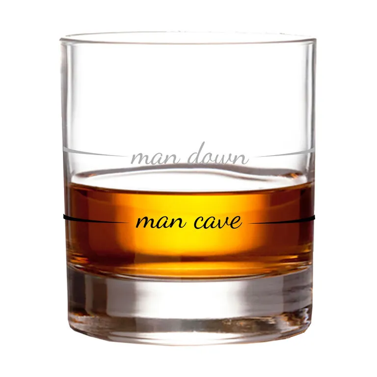 Man Cave Man Down Rocks Glass, 10 Oz. 5 Man Cave Man Down Rocks Glass, 10 Oz. - Image 3