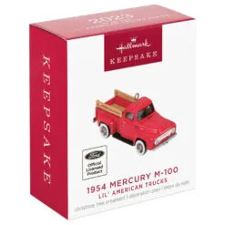 Hallmark Mini Lil' American Trucks 1954 Mercury M-100 2023 Metal Ornament, 0.75" -Hallmark popular shop Mercury M100 Truck Keepsake Ornament 1299QXM9159 04