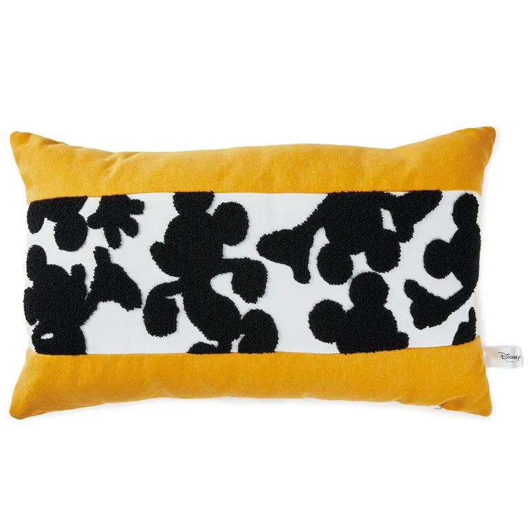 Hallmark Disney Mickey Mouse Silhouettes Lumbar Throw Pillow, 18x9 3 Hallmark Disney Mickey Mouse Silhouettes Lumbar Throw Pillow, 18x9