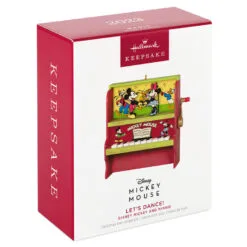Hallmark Disney Mickey And Minnie Let's Dance! Musical Ornament With Motion -Hallmark popular shop Mickey and Minnie Piano Keepsake Ornament 2699QXD6717 04