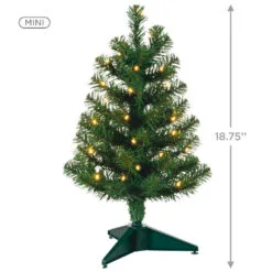 Hallmark Miniature Evergreen Pre-Lit Christmas Tree, 18.75" 8 Hallmark Miniature Evergreen Pre-Lit Christmas Tree, 18.75" -Hallmark popular shop Miniature Green PreLit Christmas Tree 2499QSB6253 03