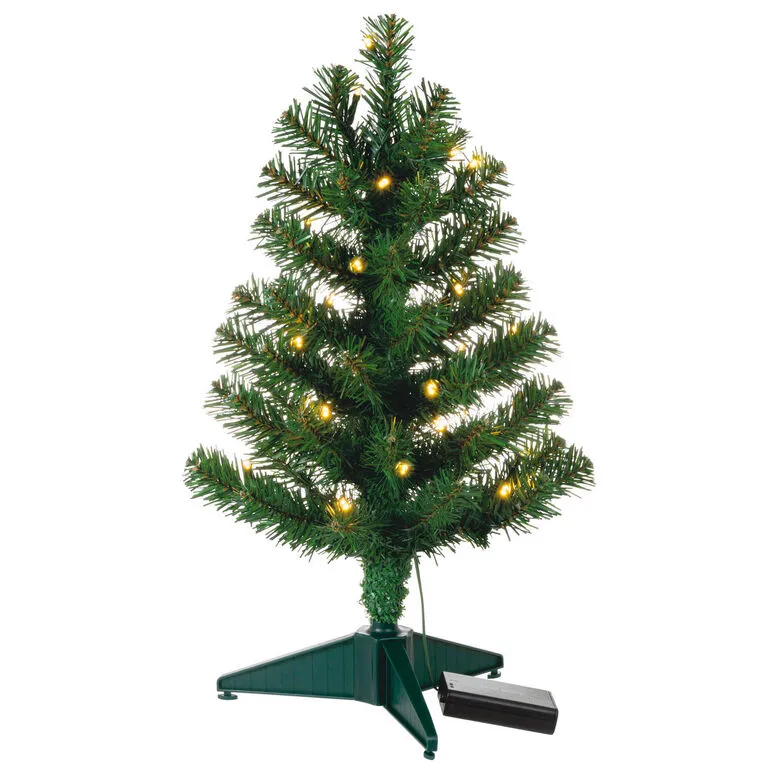 Hallmark Miniature Evergreen Pre-Lit Christmas Tree, 18.75" 6 Hallmark Miniature Evergreen Pre-Lit Christmas Tree, 18.75" - Image 4