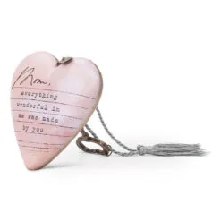 Demdaco Mom Dear You Art Heart Sculpture, 3.5" -Hallmark popular shop Mom Dear You Art Heart Sculpture With Tassel and Key 1008000003 02