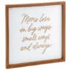 Hallmark Moms Love In Big Ways Wood Quote Sign -Hallmark popular shop Moms Love in Big Ways Wood Quote Sign 1SNN1036 01