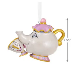 Hallmark Disney Beauty And The Beast A Mother's Love Porcelain Ornament -Hallmark popular shop Mrs. Potts and Chip Keepsake Ornament 2499QHX3109 03